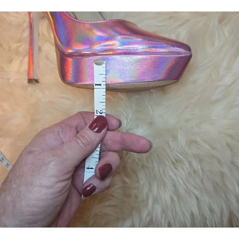 Jessica Simpson Iridescent Pink Heels